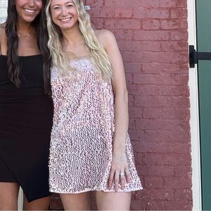 Free People / That Girl Sequin Slip Dress / Small